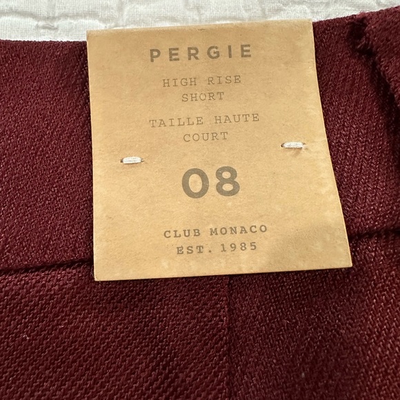 NWT Club Monaco Pergie Short in Wildberry - Picture 7 of 8